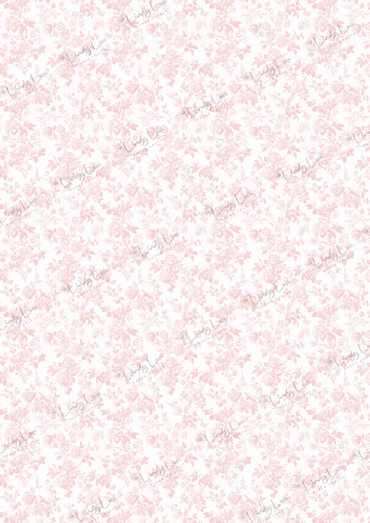 A4 Single Sheet - Sweet Baby Girl - Timeless in Pink