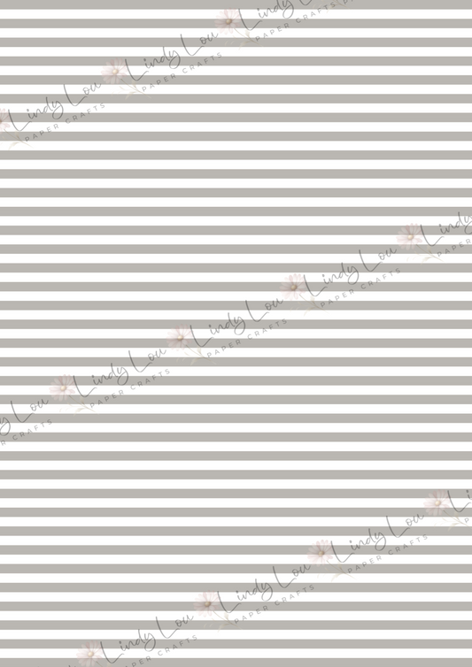 A4 Single Sheet - Paws & Whiskers - Grey Stripe