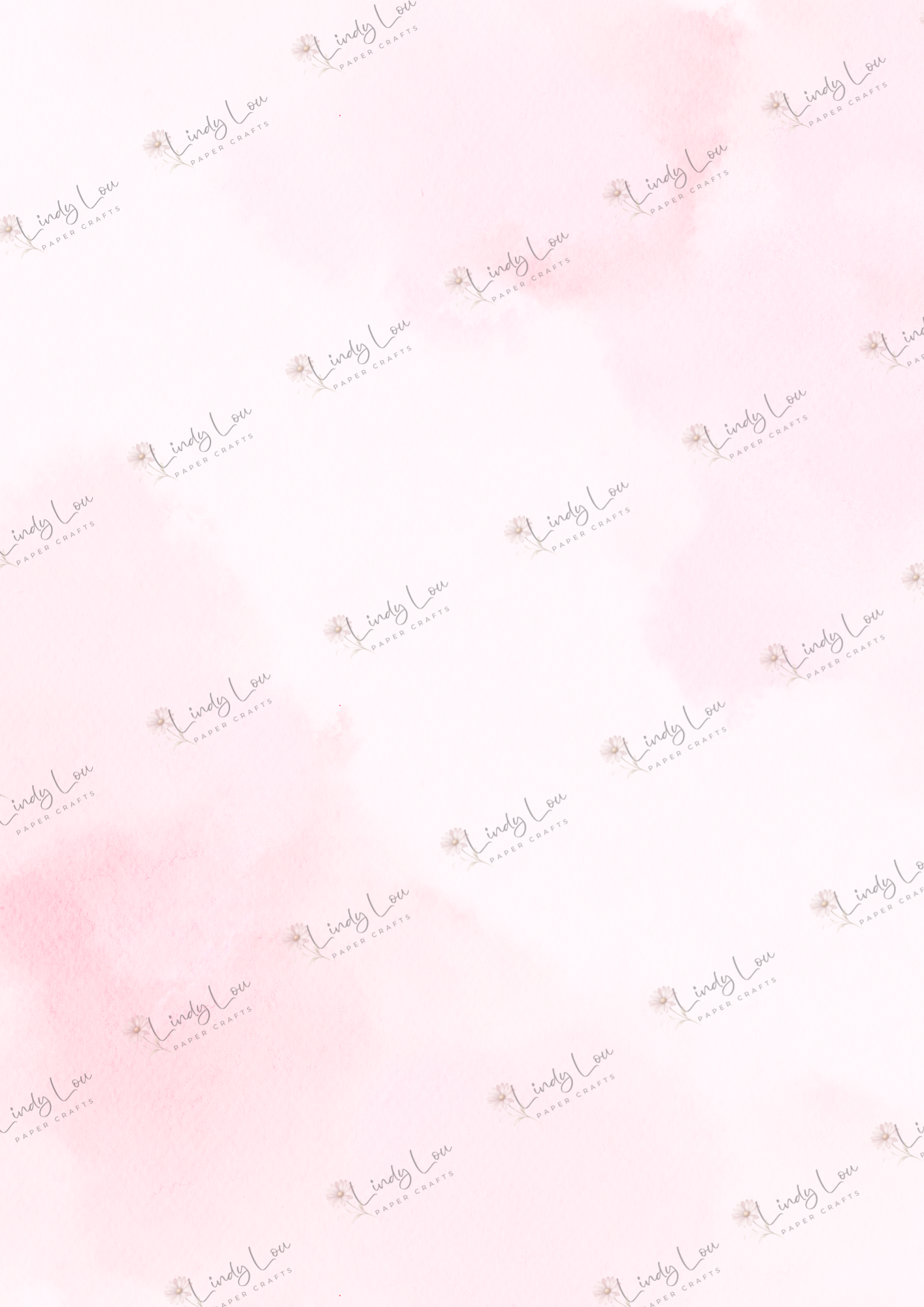 A4 Single Sheet - Ballerina Blossoms - Ballet Blush