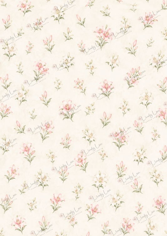 A4 Single Sheet - Lily's Cottage - Lily Garden