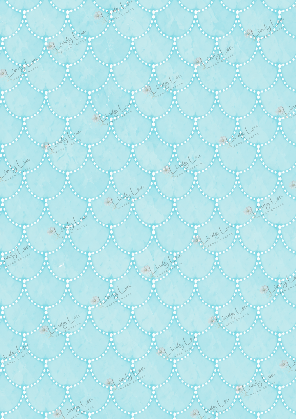 A4 Single Sheet - Beach Day Buddies -  Mermaid