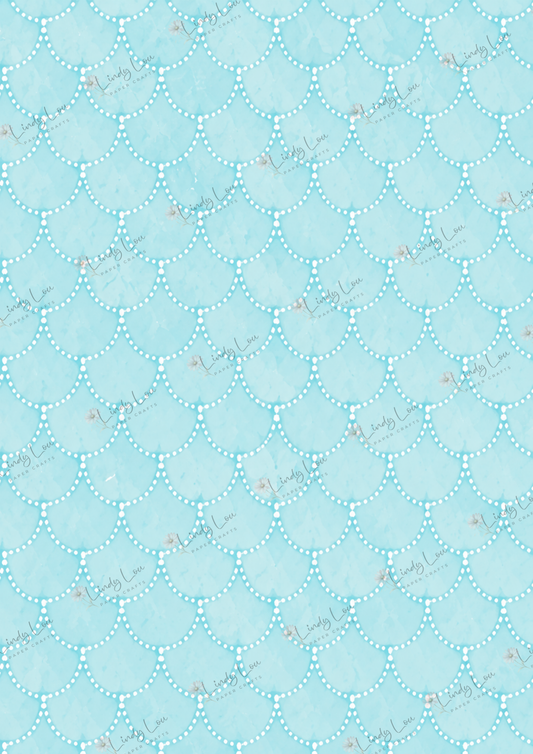 A4 Single Sheet - Beach Day Buddies -  Mermaid