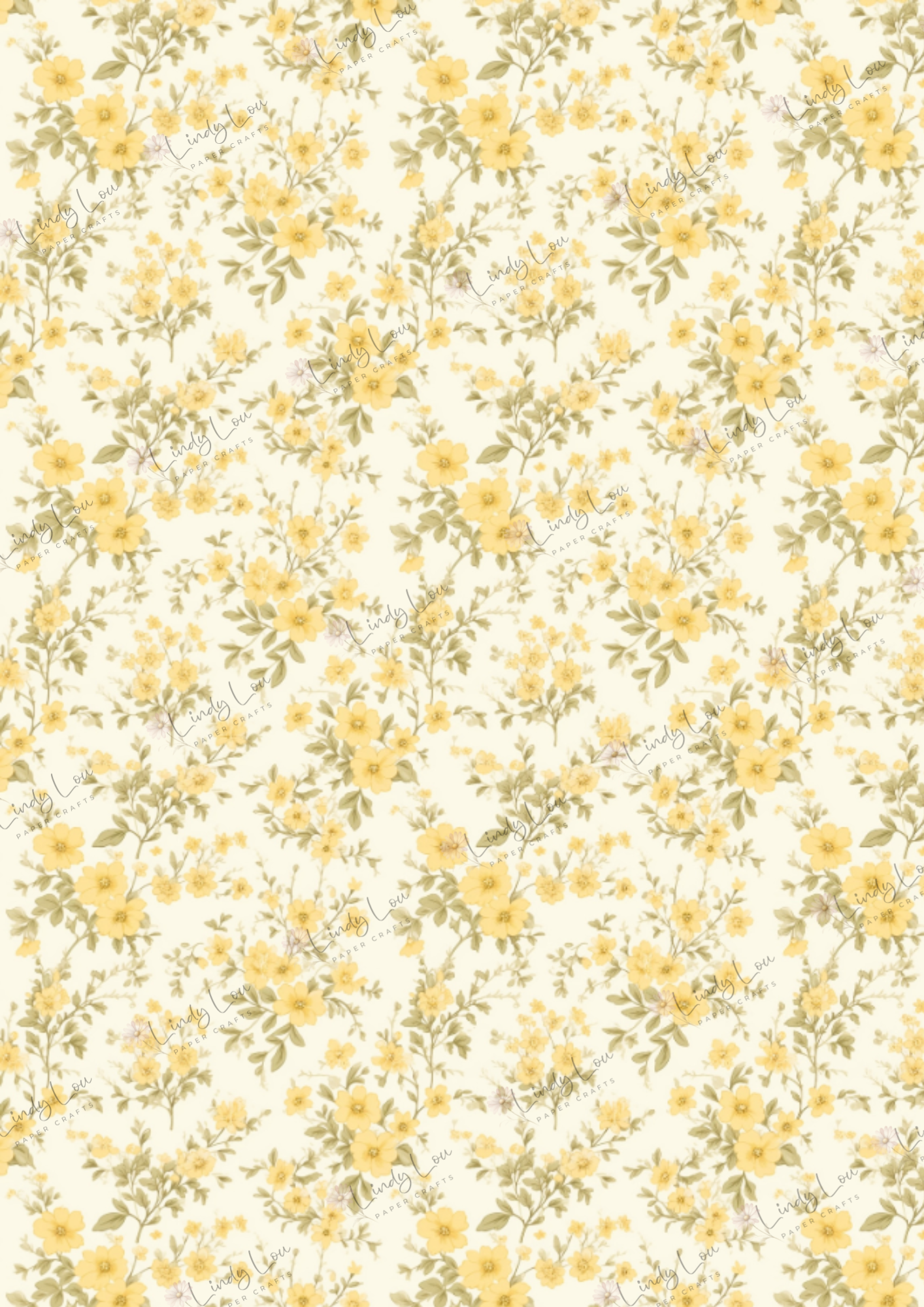 A4 Single Sheet - Summer Florals - Morning Sunshine