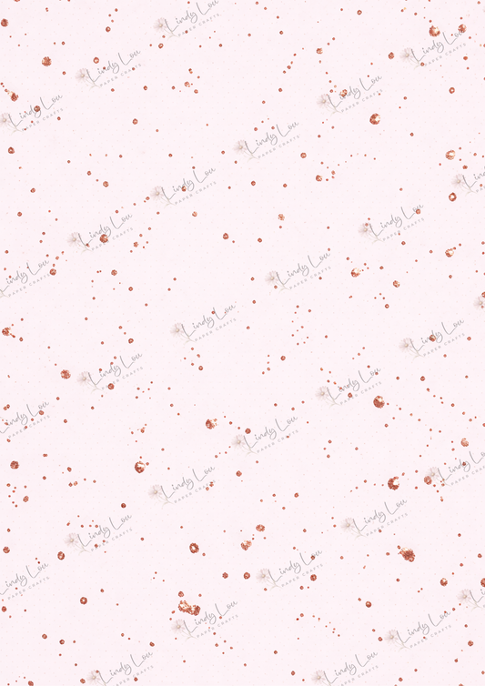 A4 Single Sheet - Mother's Day - Rose Gold Sprinkles