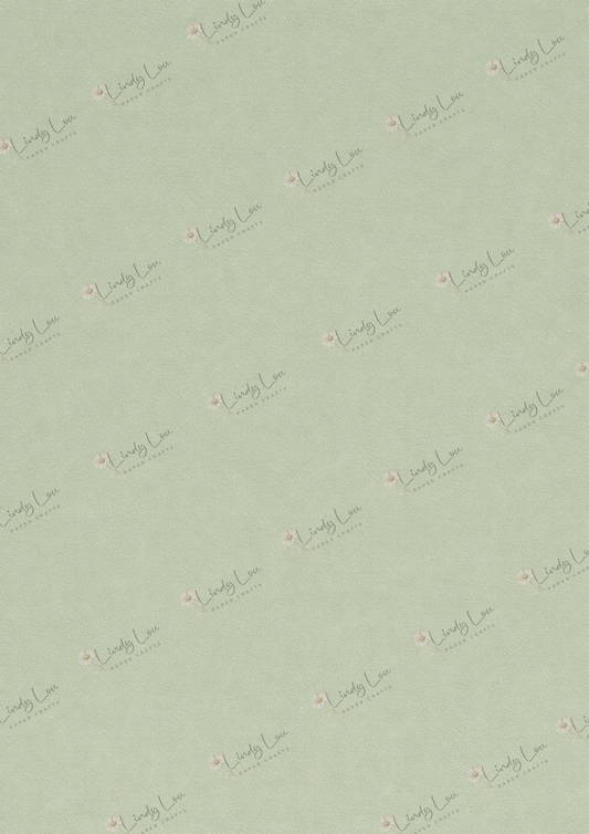 A4 Single Sheet - Bluebirds of Happiness - Sage Haze