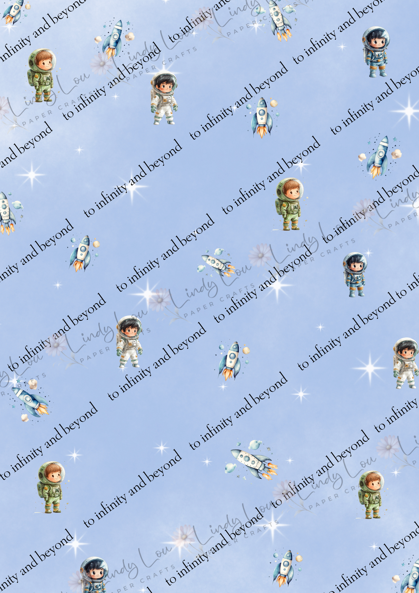 A4 Single Sheet - Cosmic Cuties - Beyond The Blue