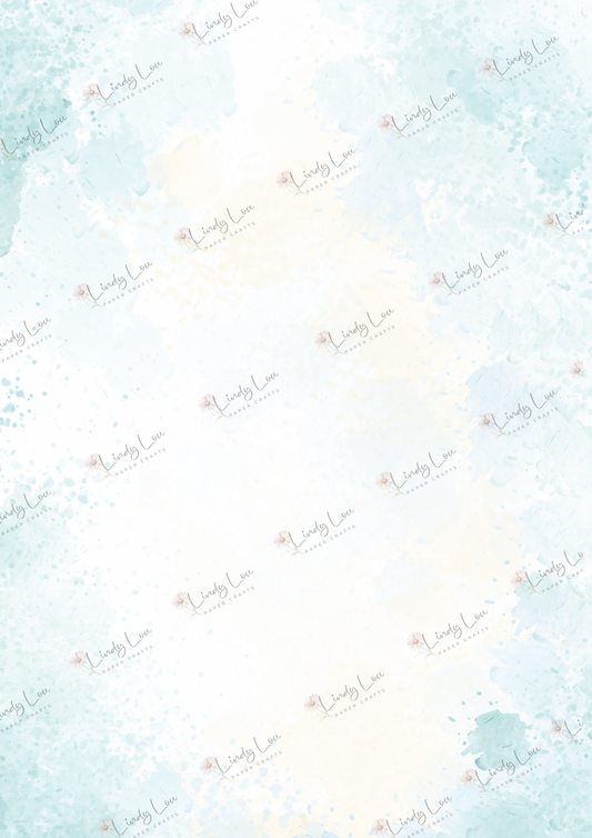A4 Single Sheet - Teacup Garden - Mint Dreams