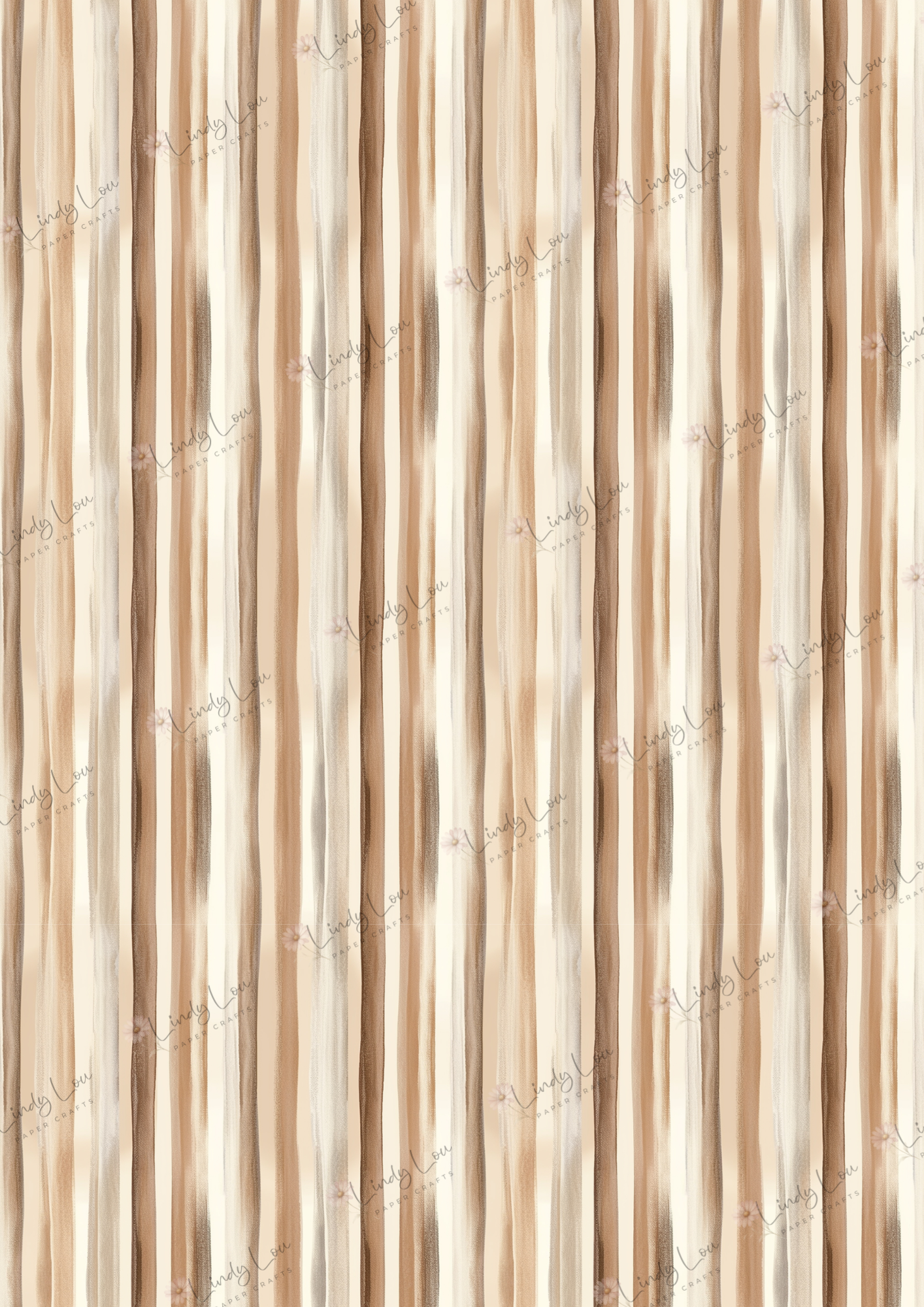 A4 Single Sheet - My Best Friend - Pawty Stripes