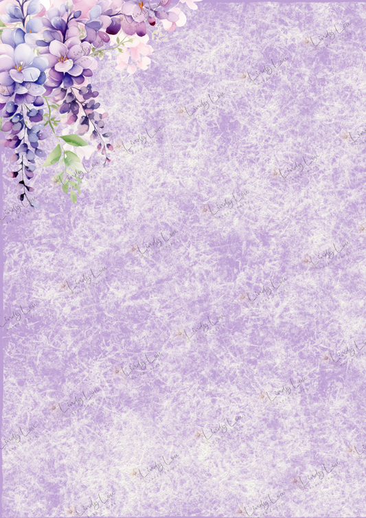 A4 Single Sheet - Wisteria Walk - Twilight Corner