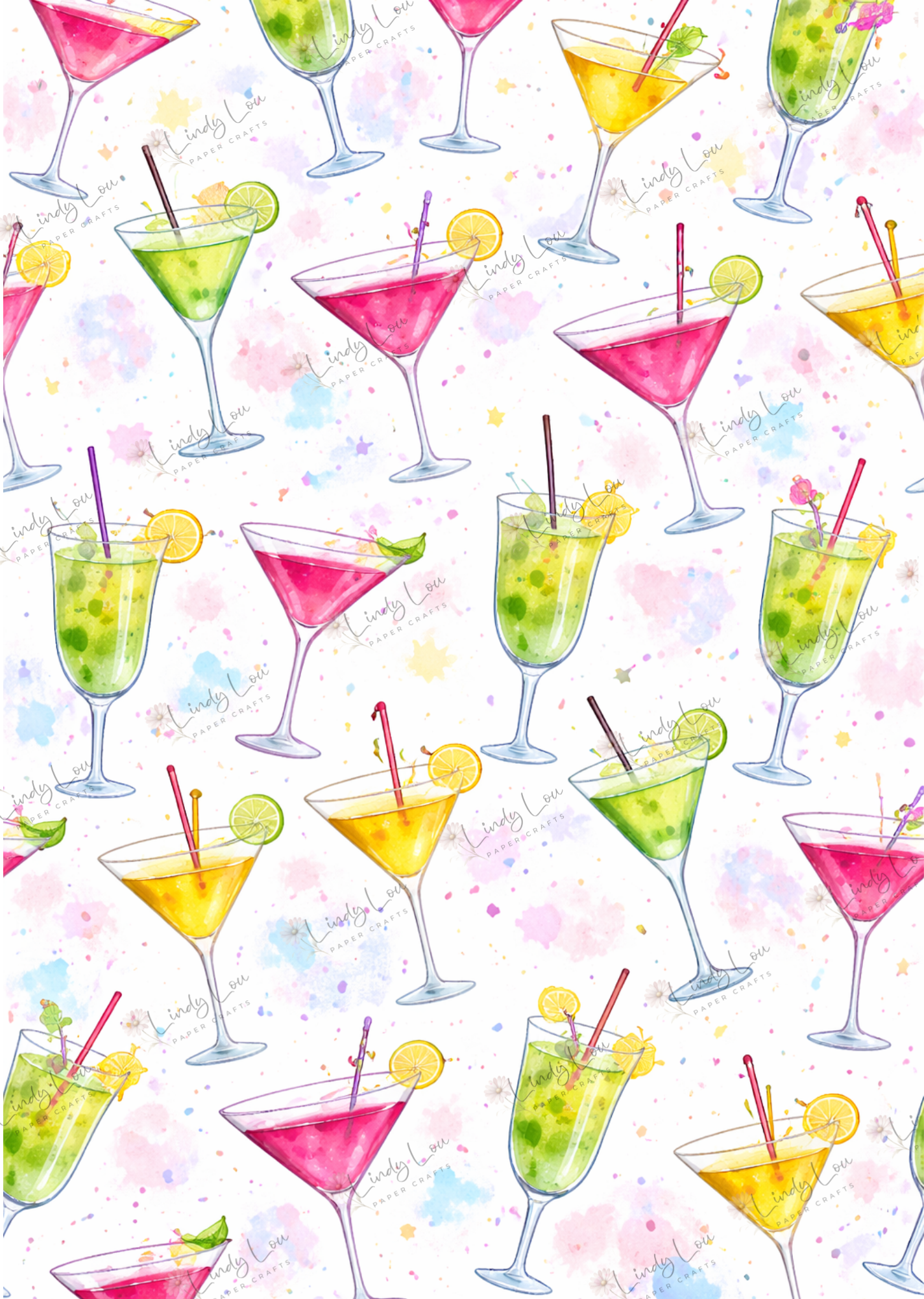 A4 Single Sheet - Absolutely Fabulous - Cocktail Party