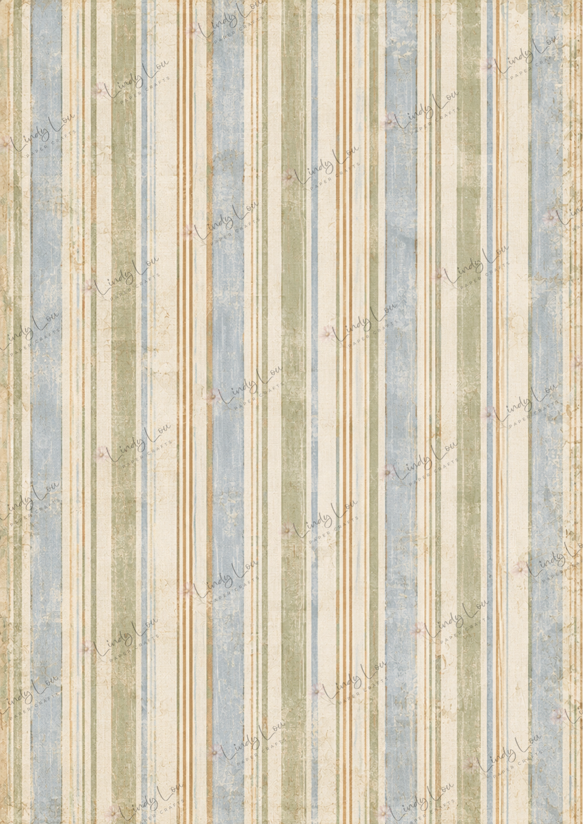 A4 Single Sheet - Country Cluckers - Farmhouse Stripe