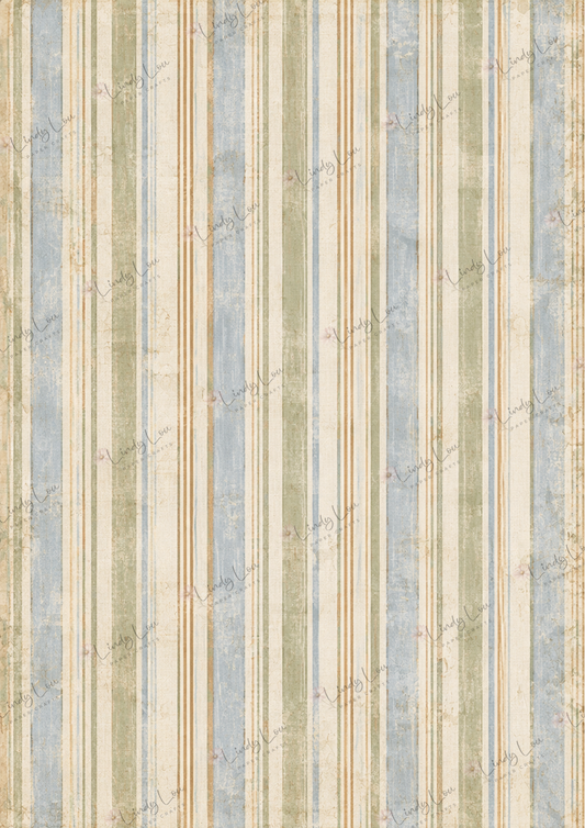 A4 Single Sheet - Country Cluckers - Farmhouse Stripe