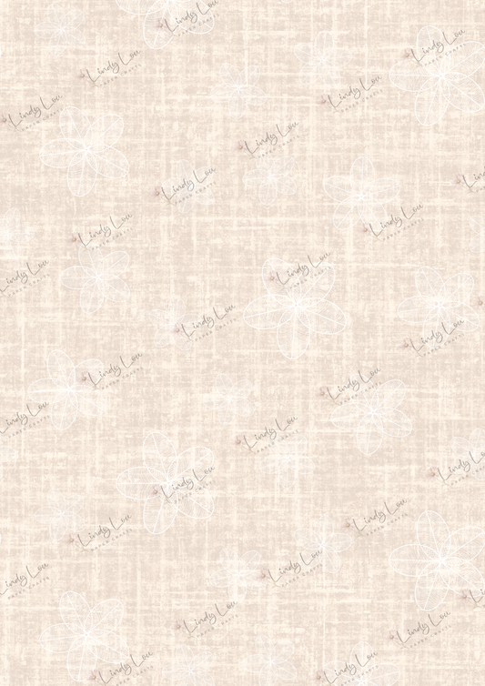 A4 Single Sheet - Softly Spoken -  Frangipani Haze Sand