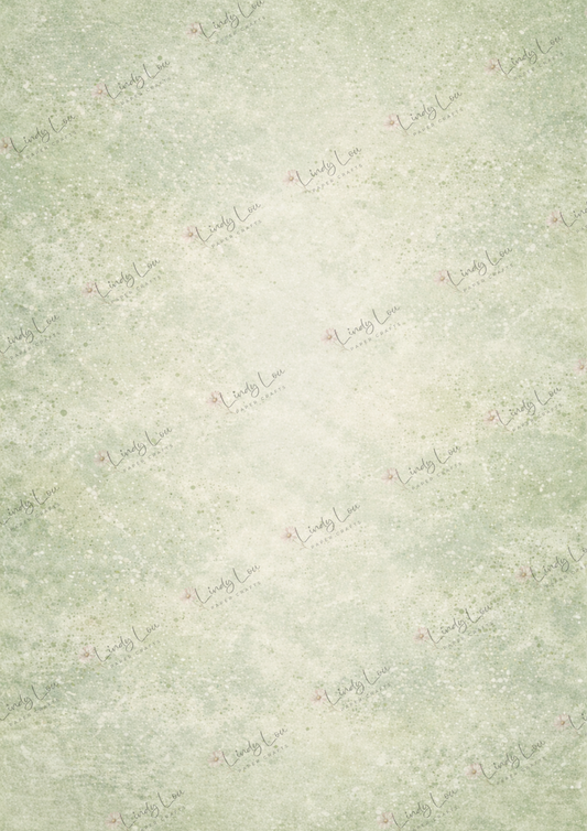 A4 Single Sheet - Bluebirds of Happiness - Sage Mist