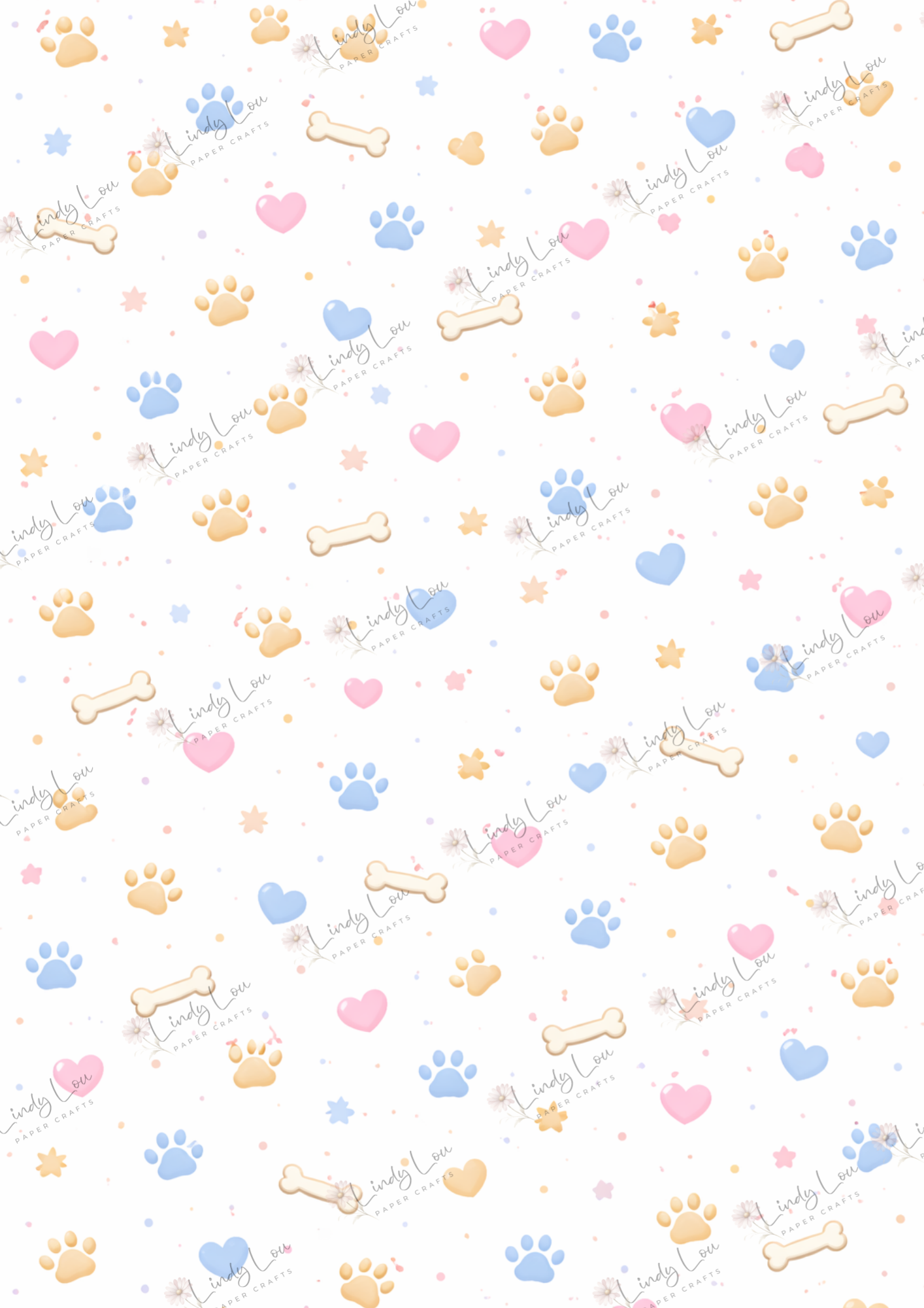 A4 Single Sheet - Pawsitively Adorable - Treat Time