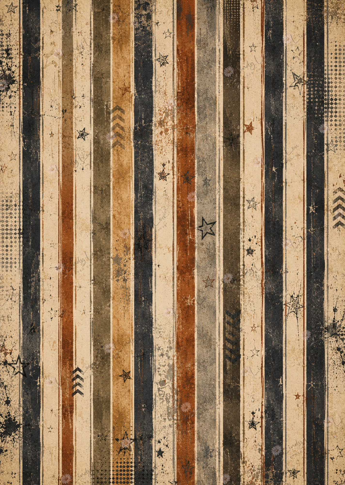 A4 Single Sheet - Teen Trailblazer - Urban Stripes
