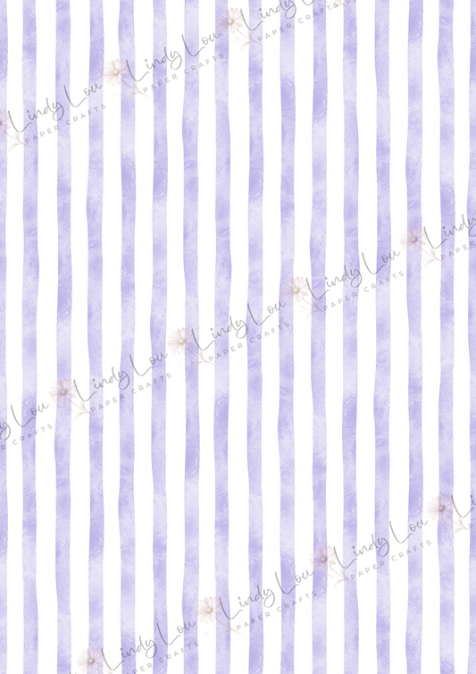 A4 Single Sheet - Princess Ellie - Lavender Stripe