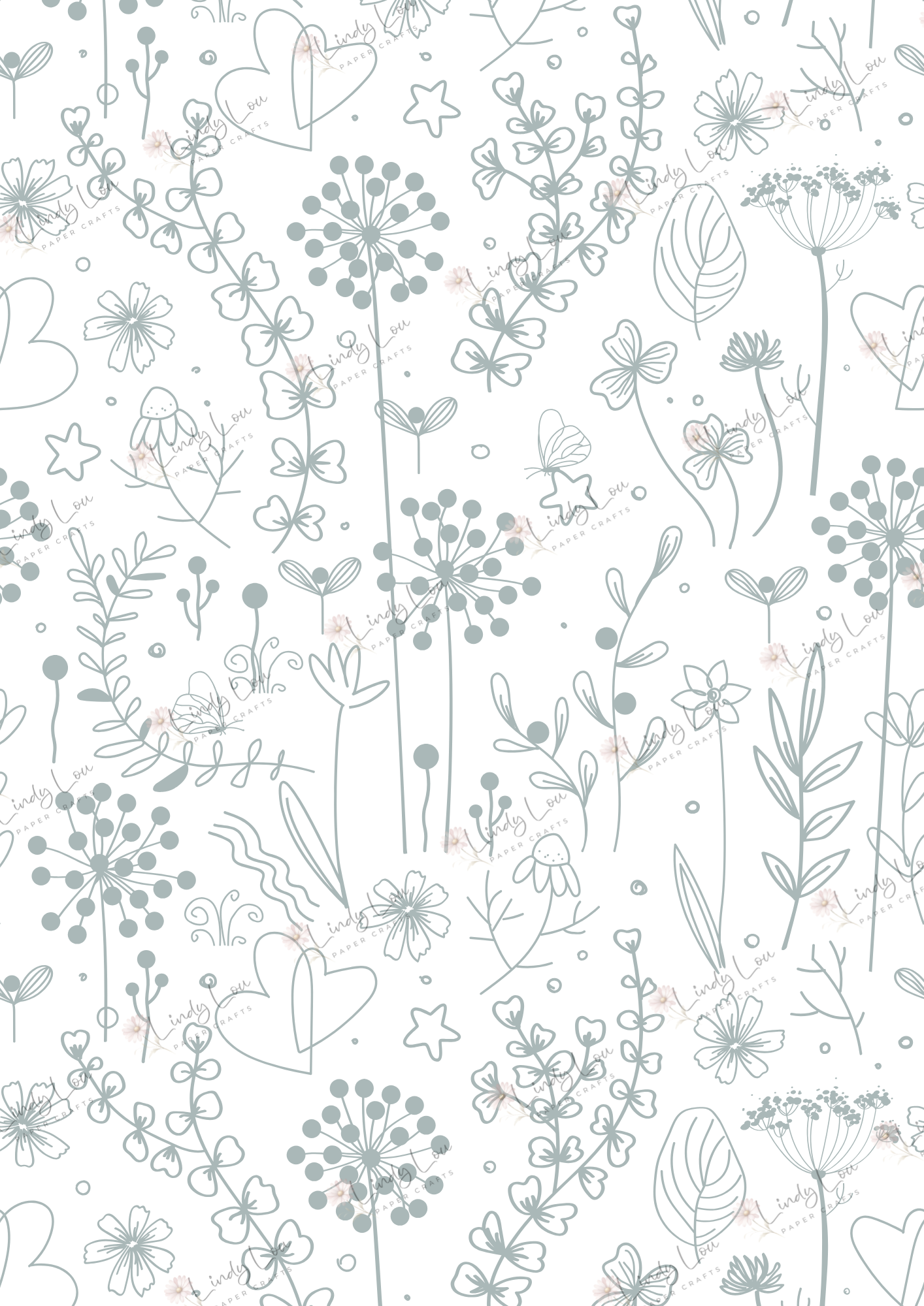 A4 Single Sheet - Fairyland - Heart of Nature