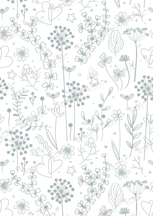 A4 Single Sheet - Fairyland - Heart of Nature