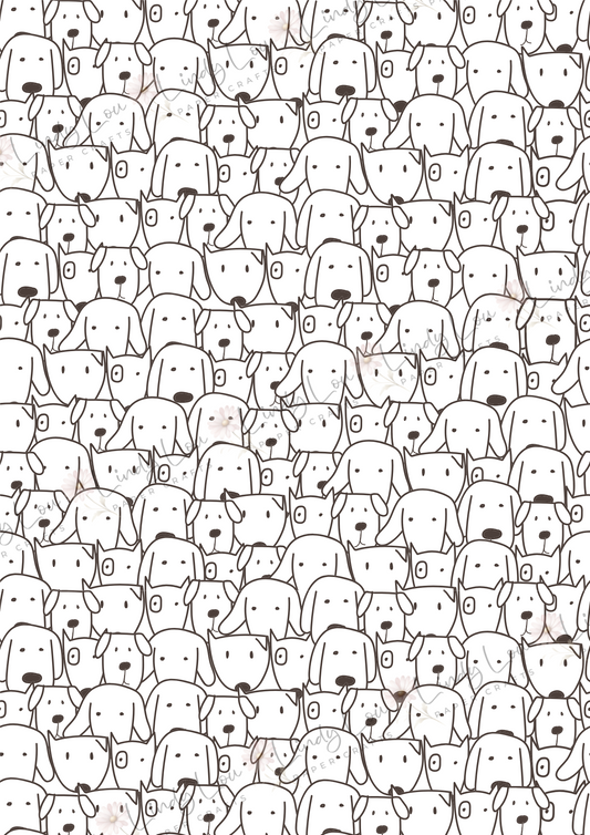 A4 Single Sheet - Pawsitively Adorable - Pawsitively Packed