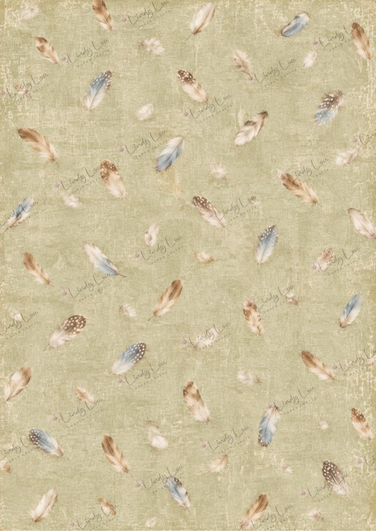 A4 Single Sheet - Country Cluckers - Softly Feathered