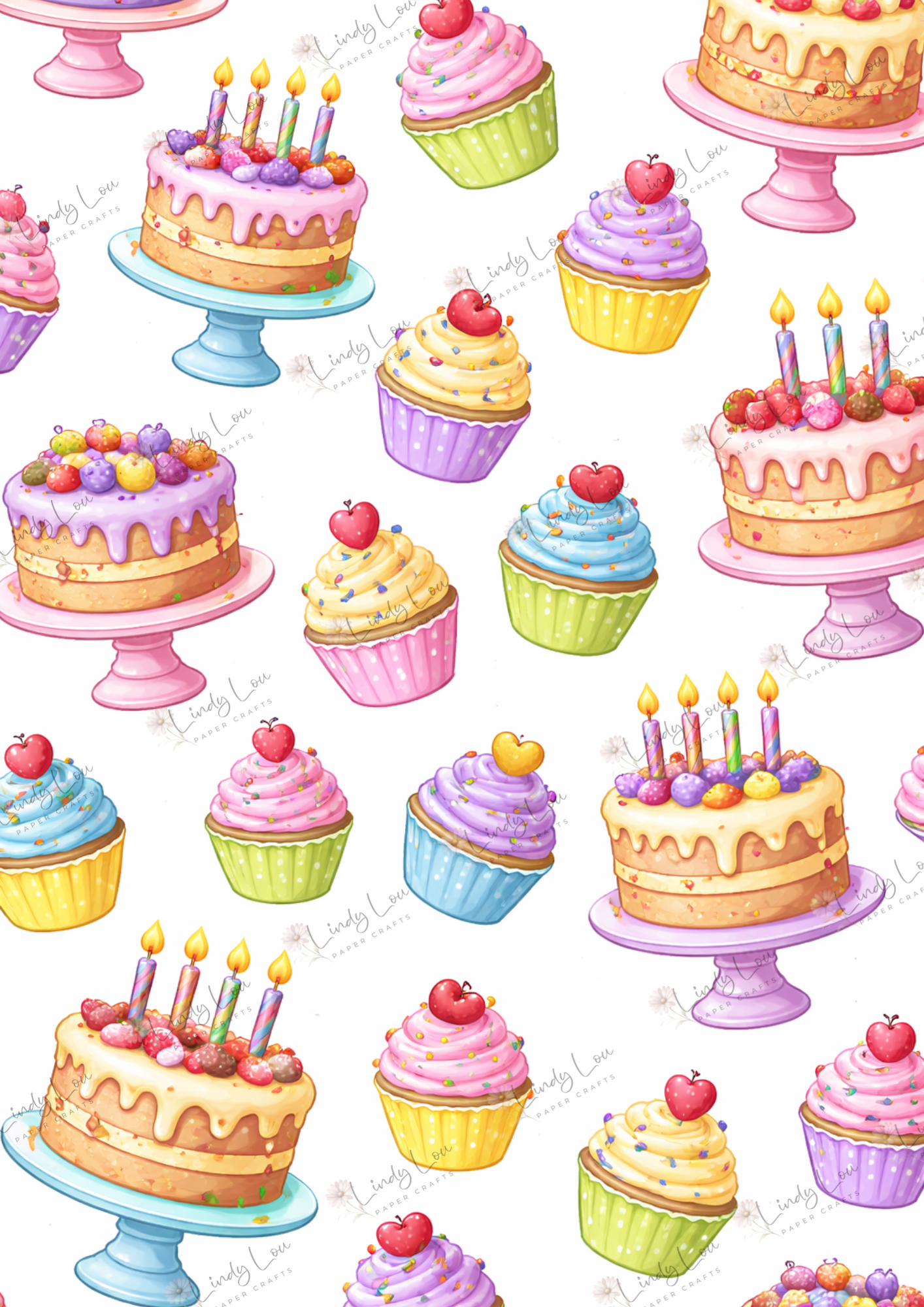 A4 Single Sheet - Devine Divas - Sweet Celebrations