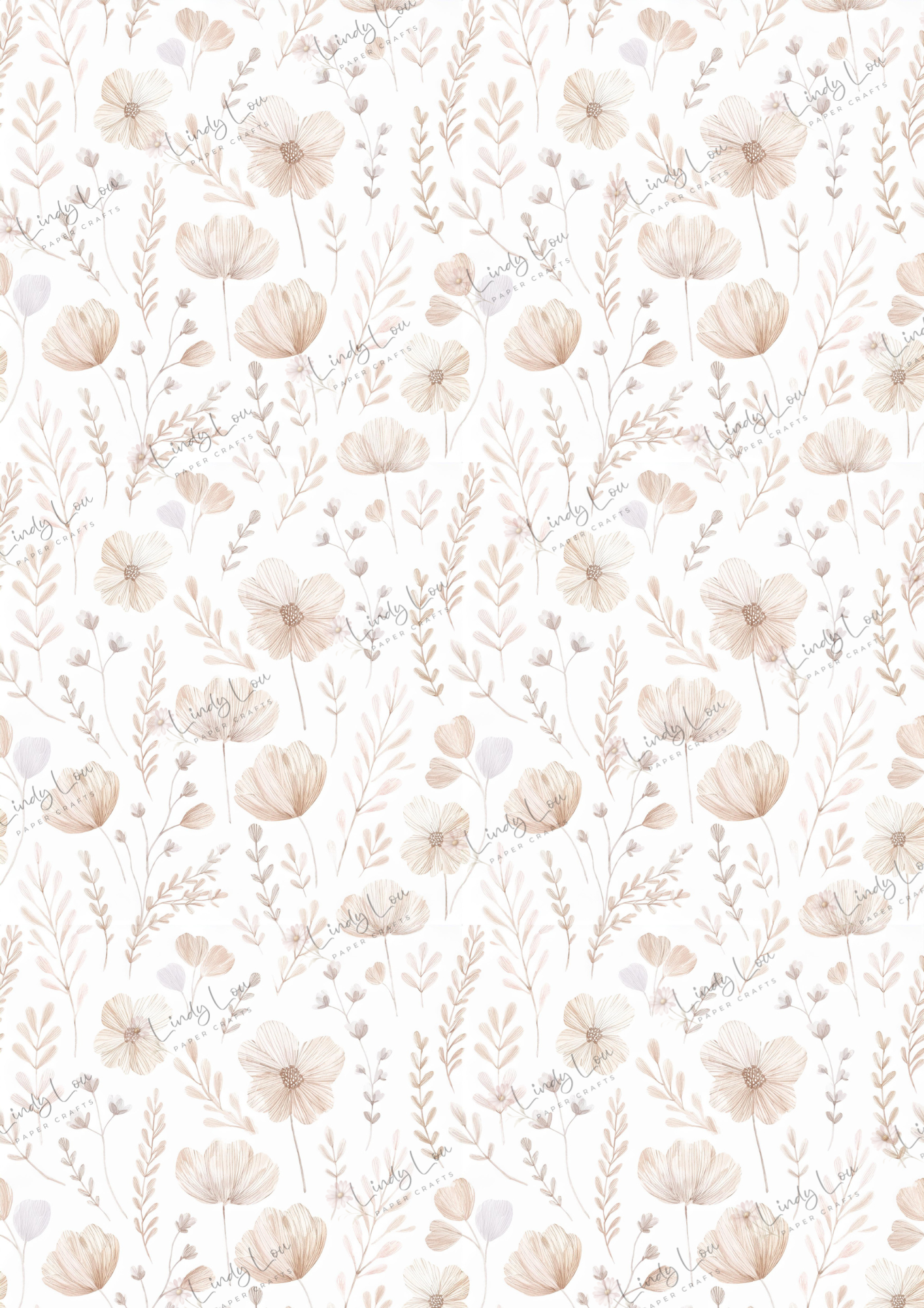 A4 Single Sheet - Tiny Dancer - Botanical Breeze