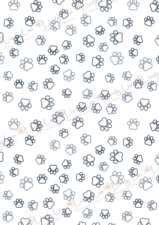 A4 Single Sheet - Pawsitively Adorable - Steppin' Out