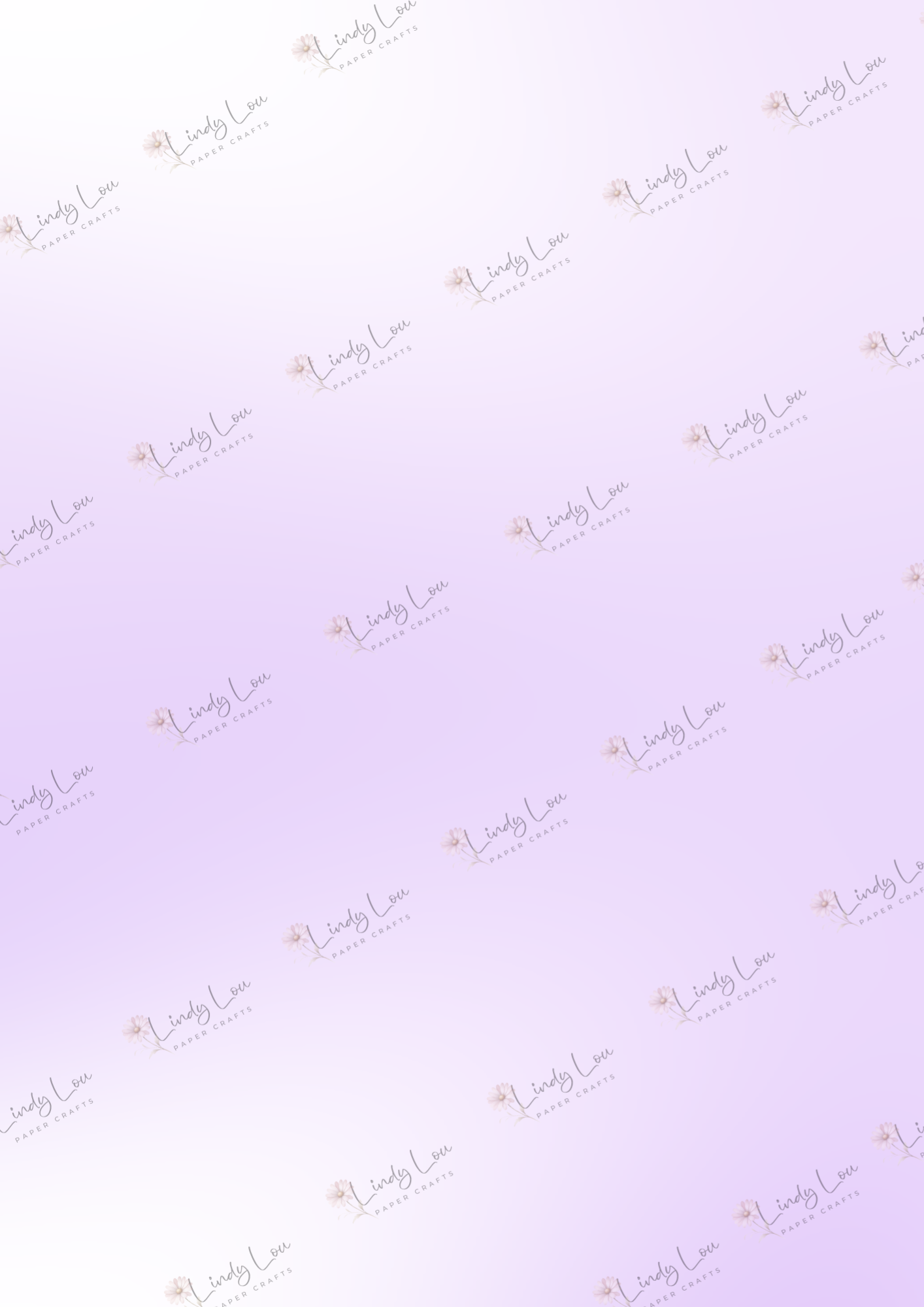 A4 Single Sheet - Wisteria Walk - Lilac Light