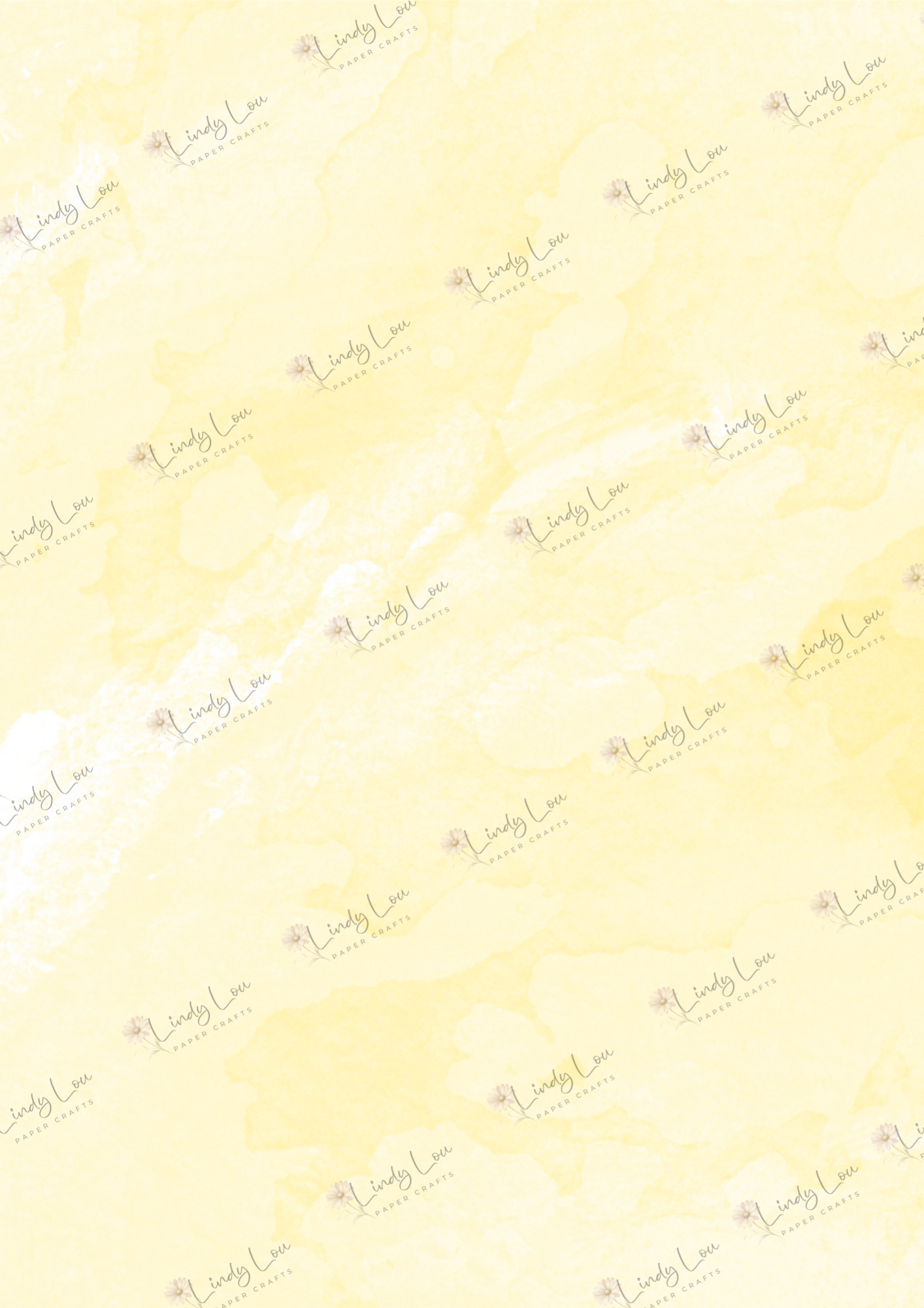 A4 Single Sheet - Daisy Whispers - Lemon Whisper