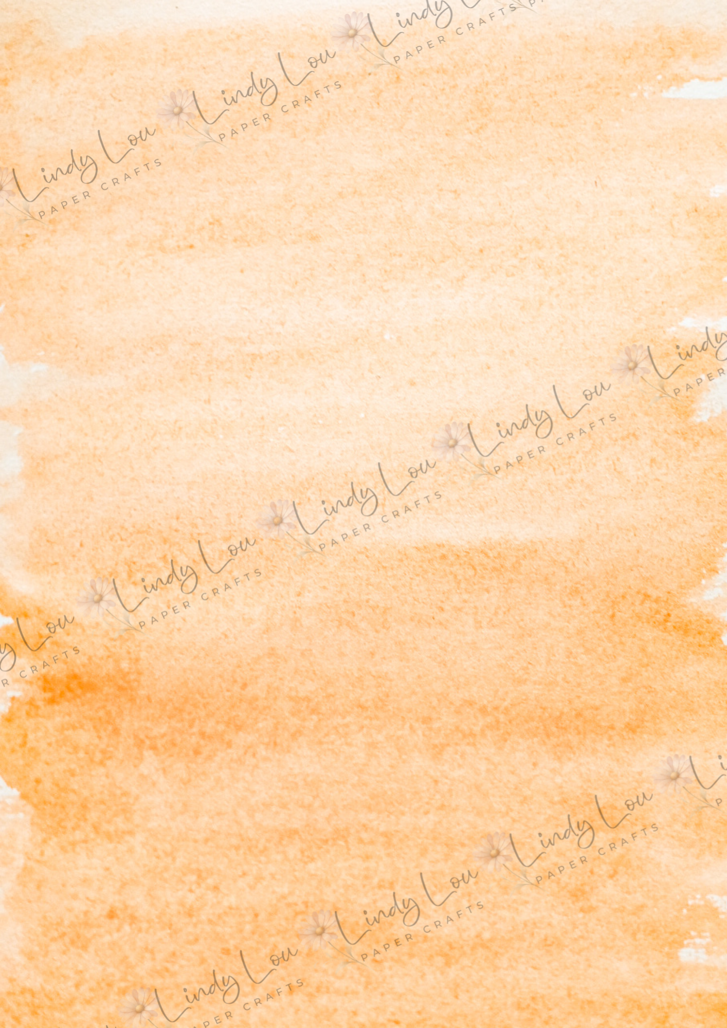 A4 Single Sheet - Butterfly Kisses & Quirky Wishes - Golden Sorbet