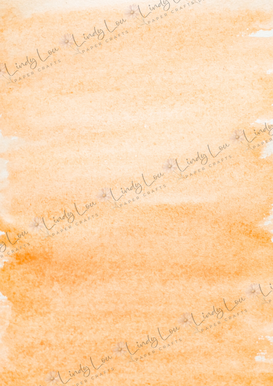 A4 Single Sheet - Butterfly Kisses & Quirky Wishes - Golden Sorbet