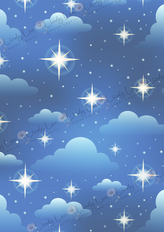 A4 Single Sheet - Cosmic Cuties - Starlit Skies