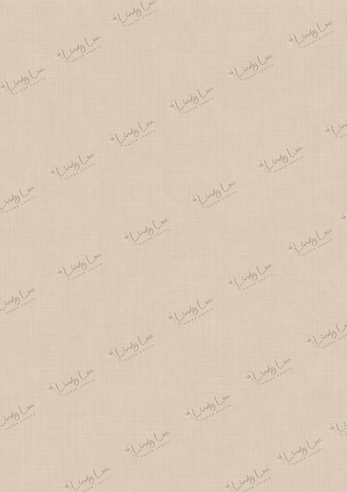 A4 Single Sheet - Boho Baby - Brown Sugar