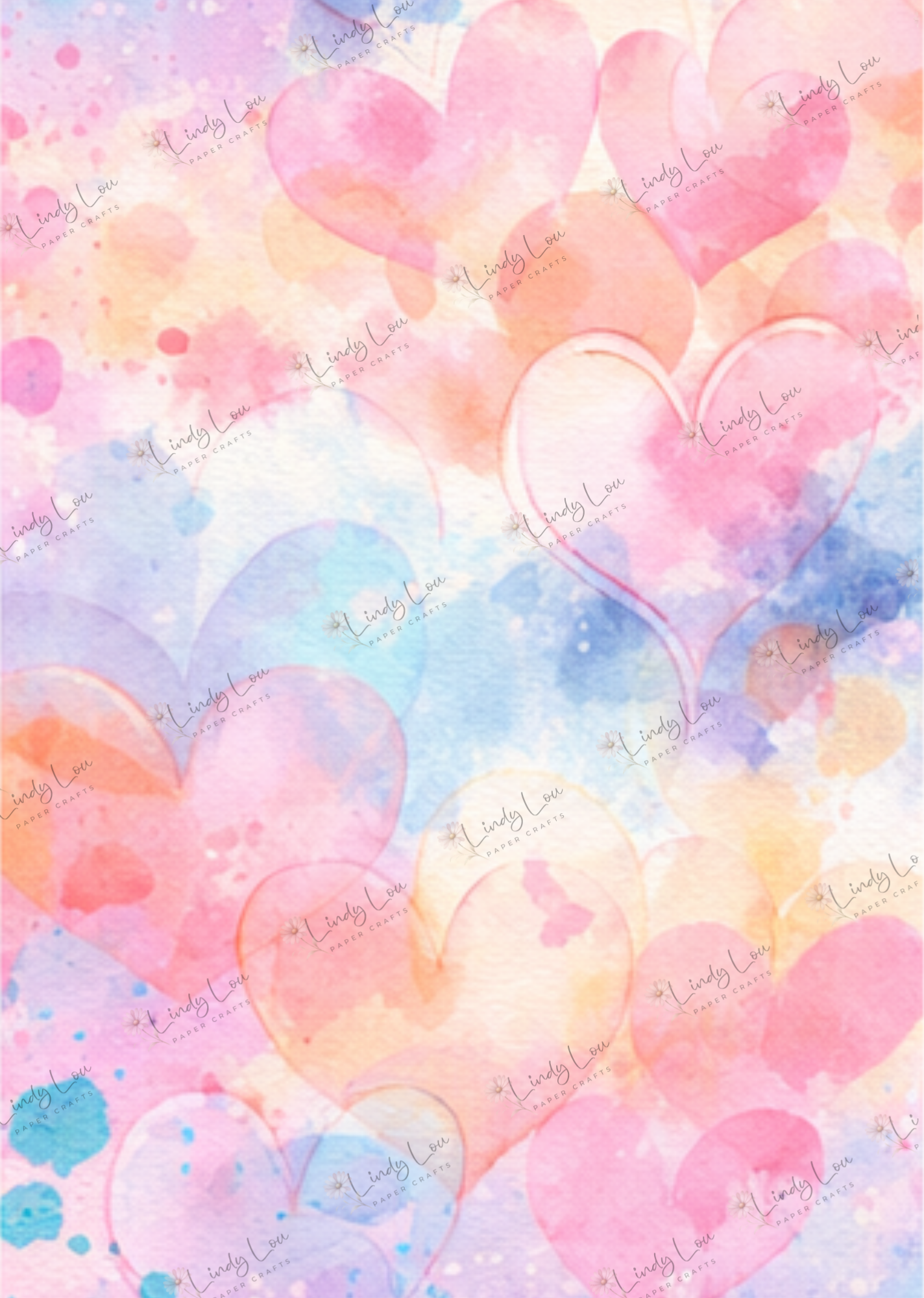 A4 Single Sheet - Absolutely Fabulous - Heart to Heart