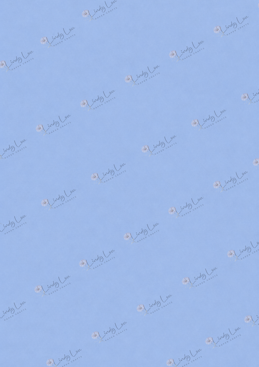 A4 Single Sheet - Burgundy & Blue- Powder Blue Mist