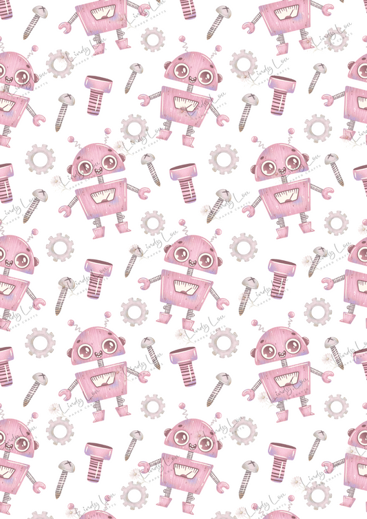 A4 Single Sheet - Robot Squad - Rosie Bots