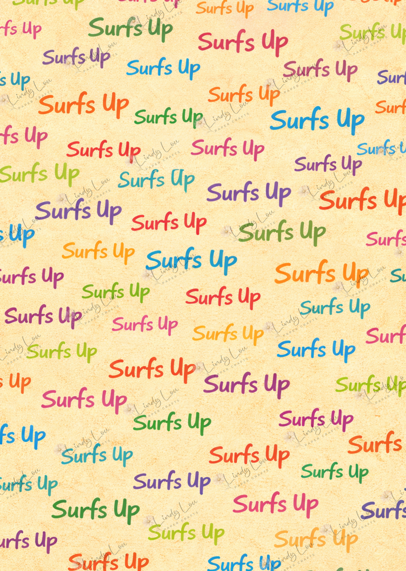 A4 Single Sheet - Surf's Up - Surf's Up