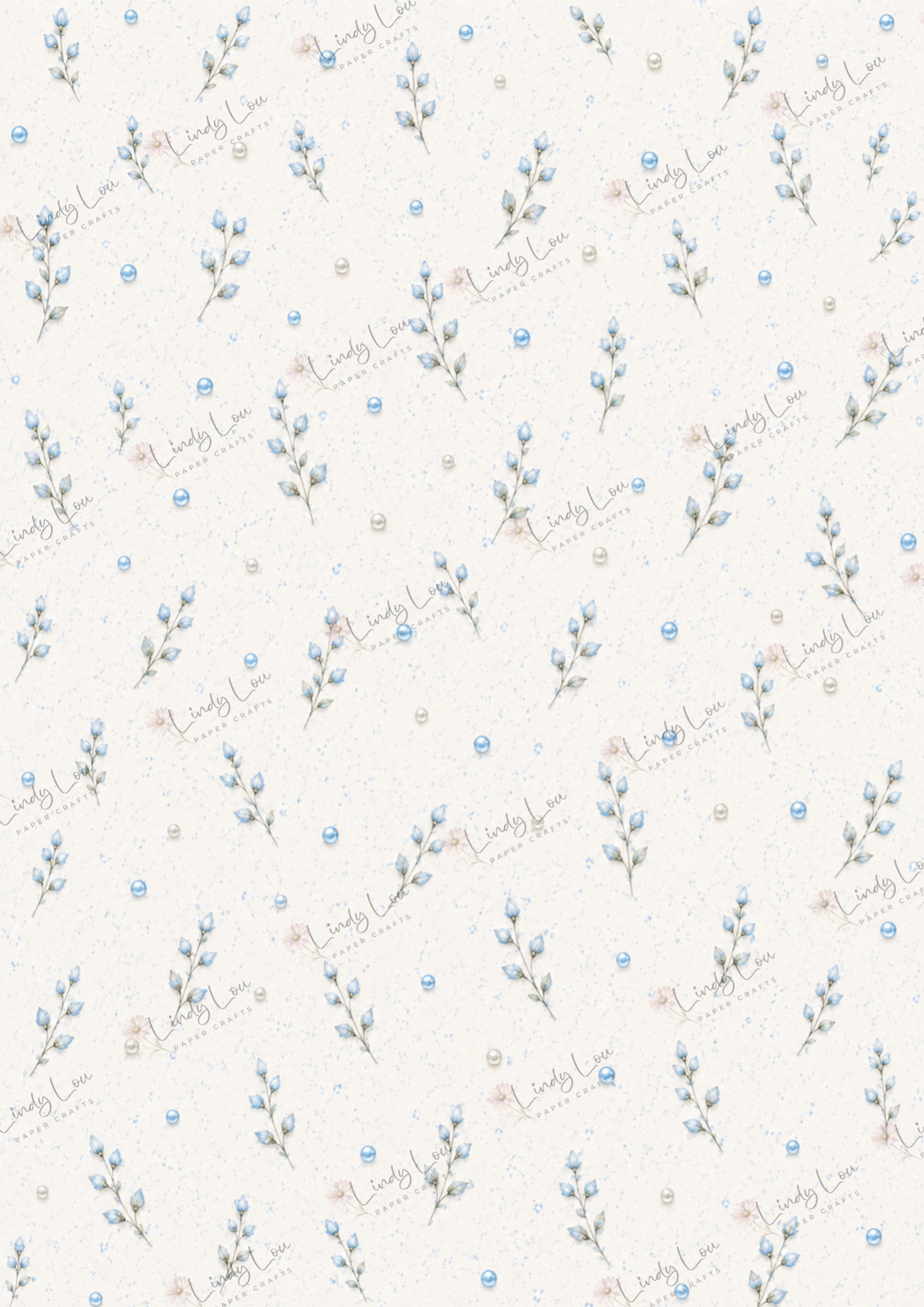 A4 Paper Pack - a Little bit of Pretty - Blue