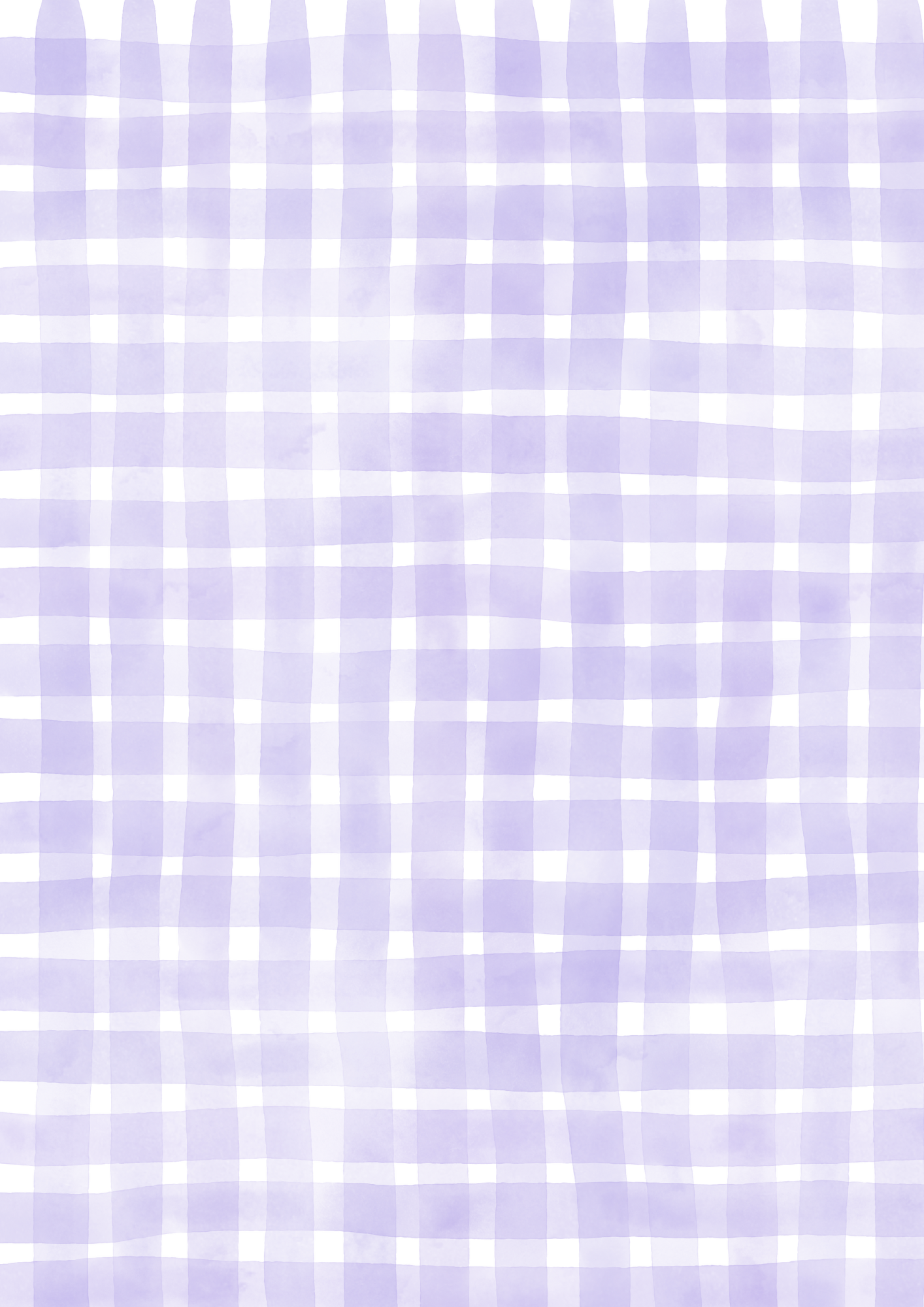 A4 Single Sheet - Princess Ellie - Lavener Check