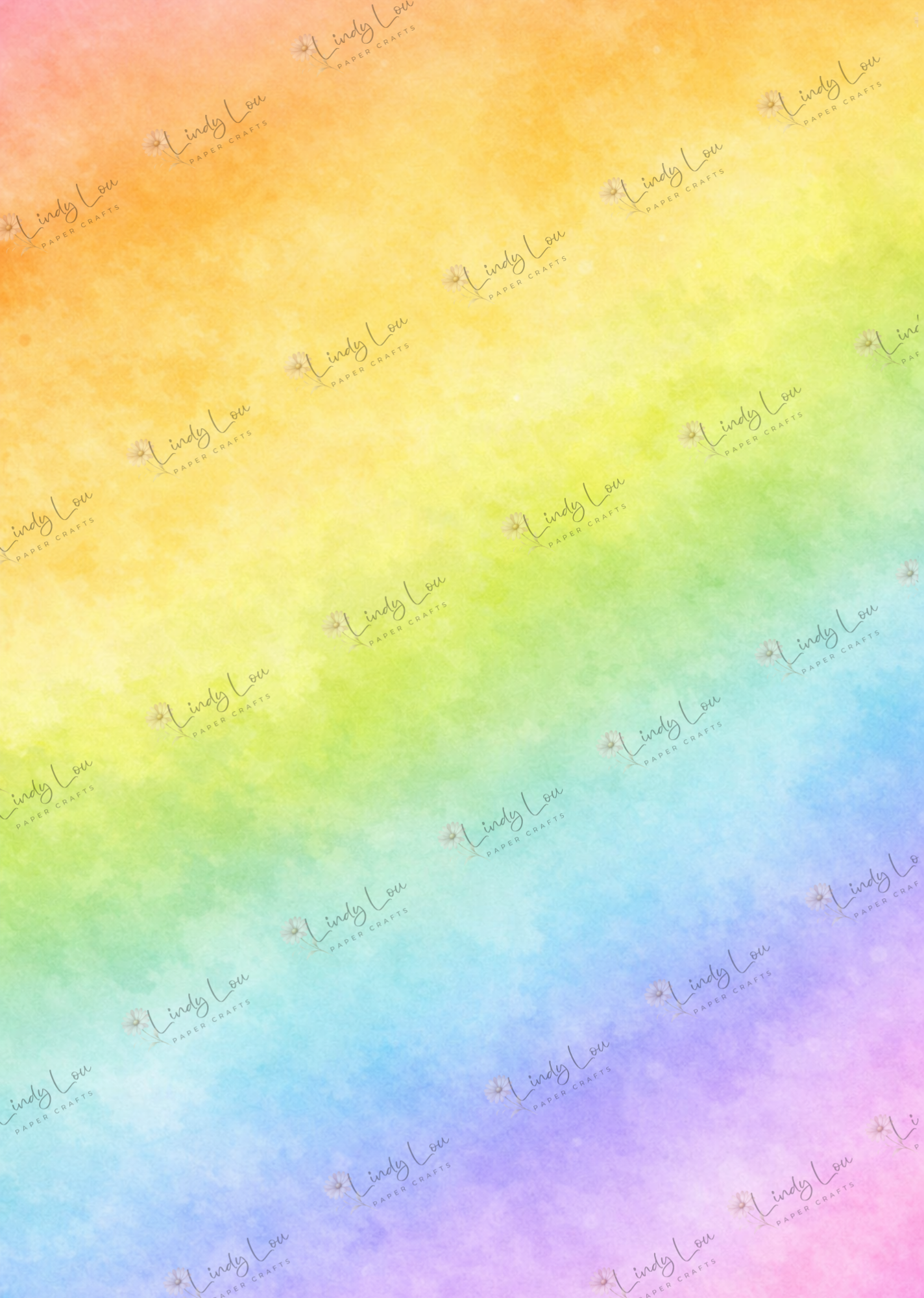 A4 Single Sheet - Birthday Giggles - Rainbow Dreams