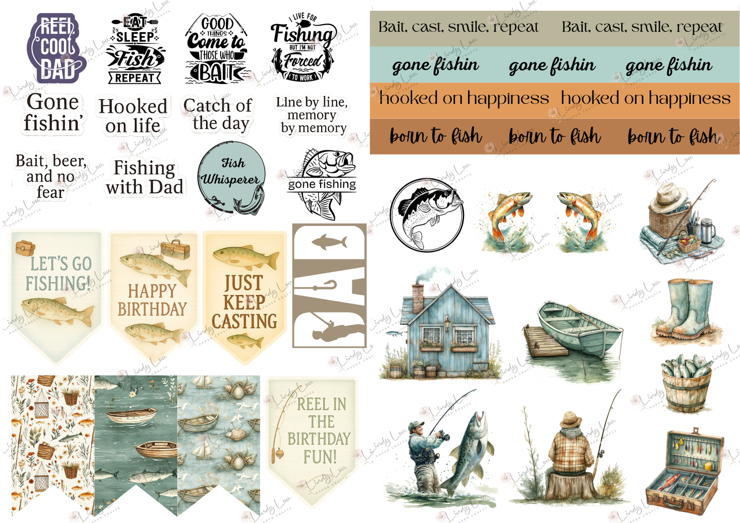 A4 Paper Collection - Gone Fishing