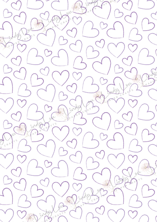 A4 Single Sheet - Princess Ellie - Whimsy Hearts