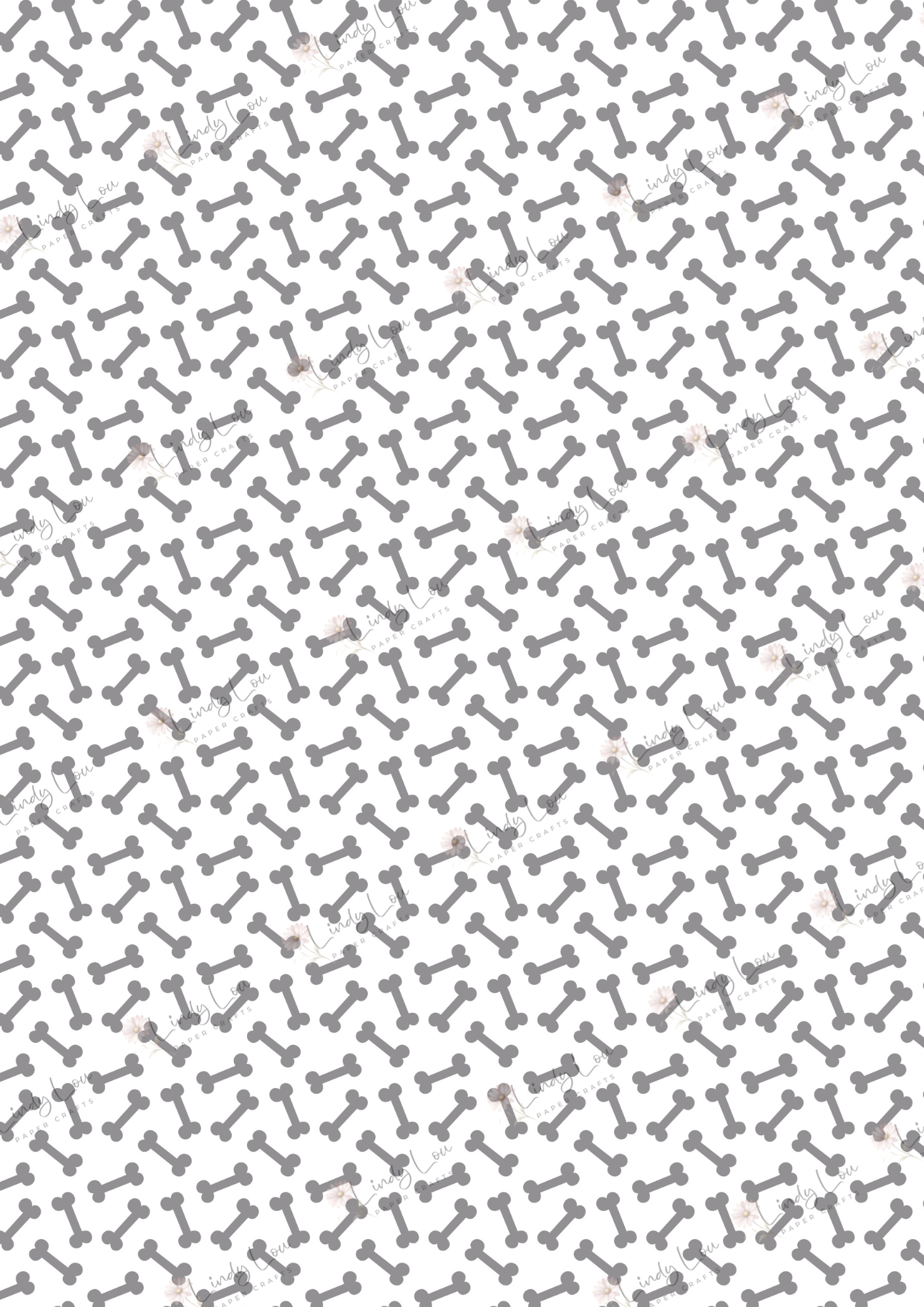 A4 Single Sheet - My Best Friend - Bone Zone