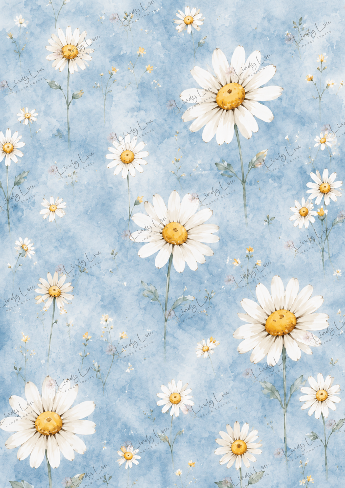 A4 Single Sheet - Daisy Girls - Bluebell Daisies