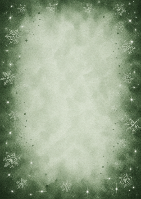 A4 Single Sheet - Aussie Christmas - Christmas Green