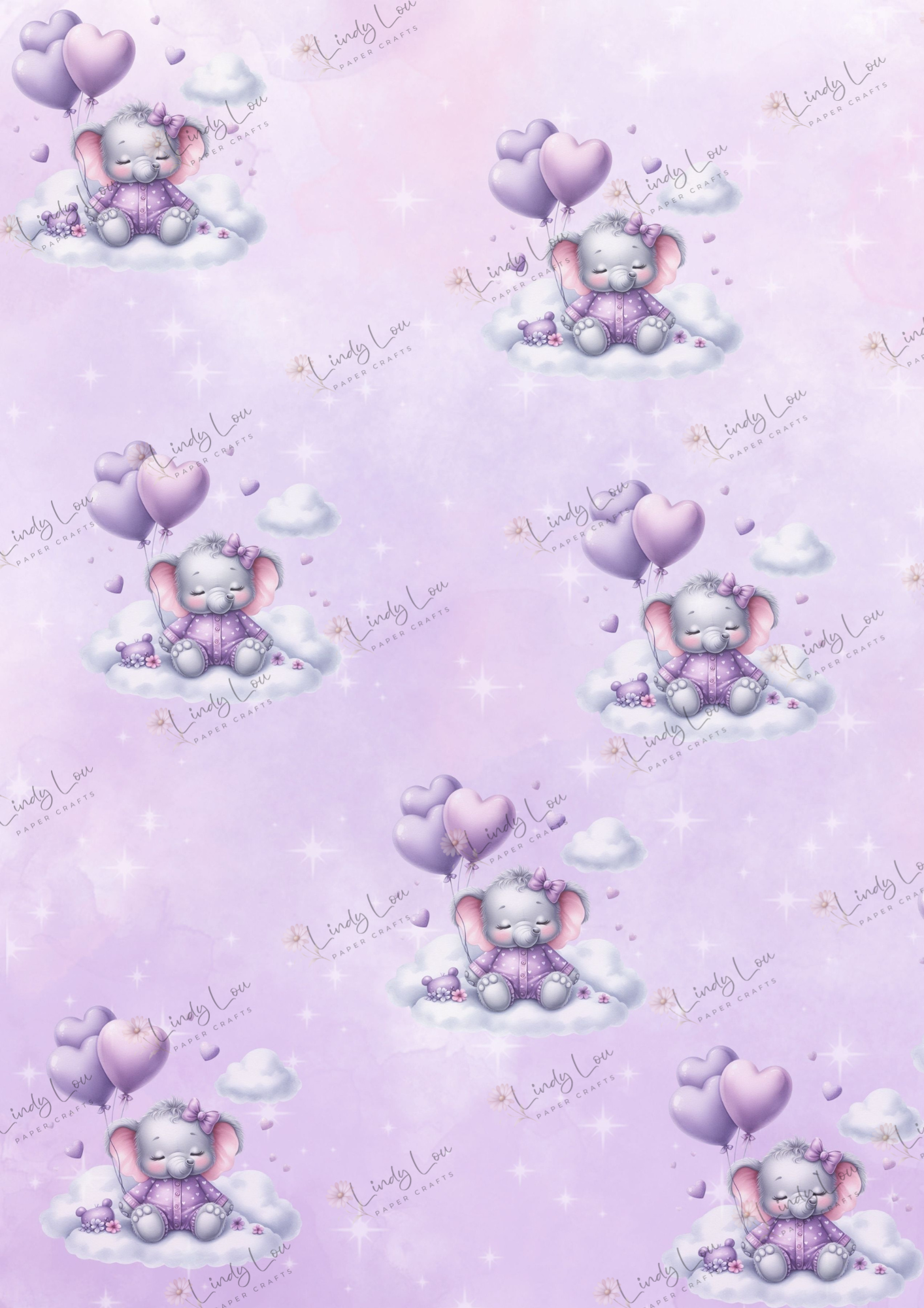 A4 Single Sheet - Princess Ellie - Ellie in the Clouds