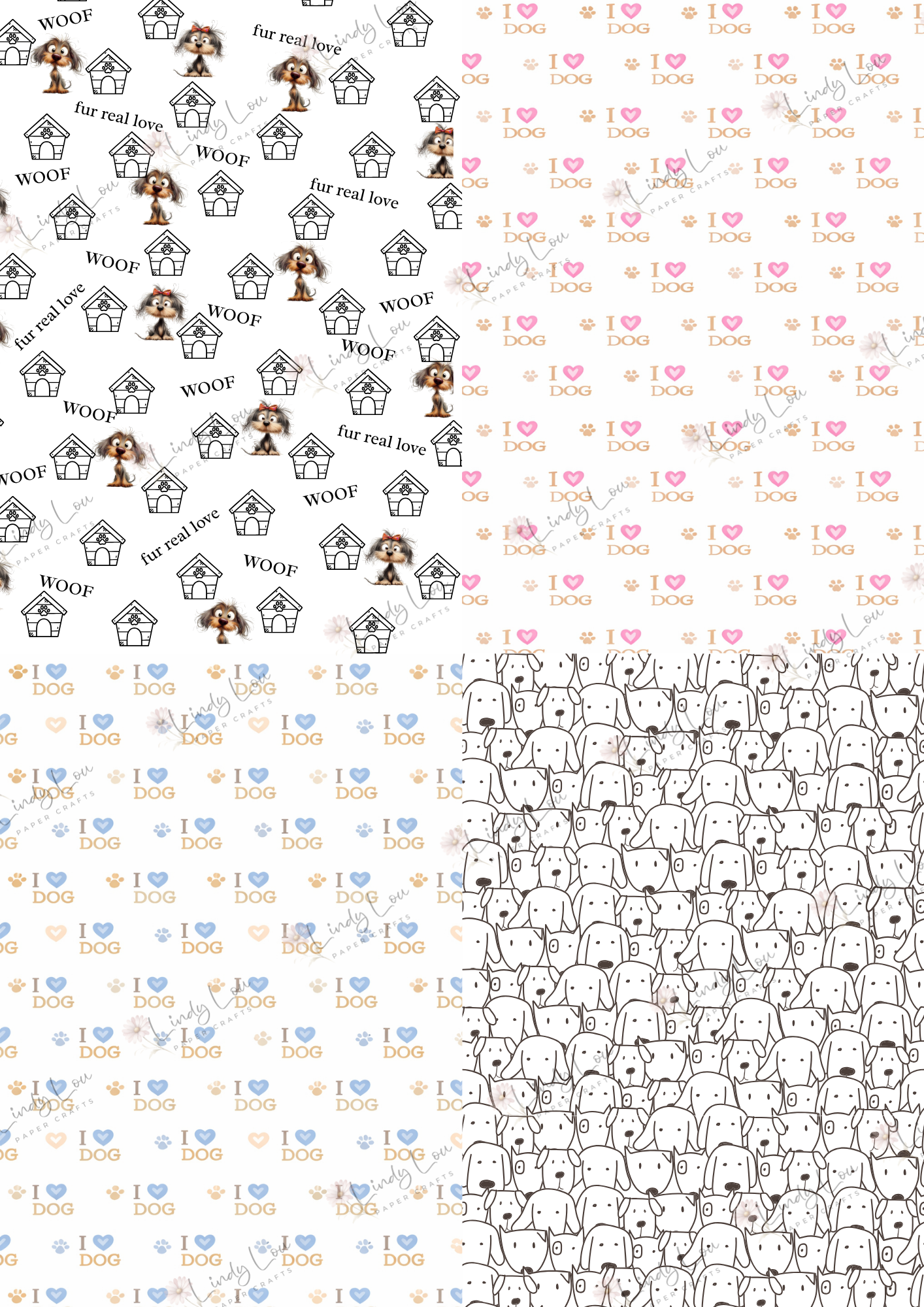 A6 Card Kit - Pawsitively Adorable