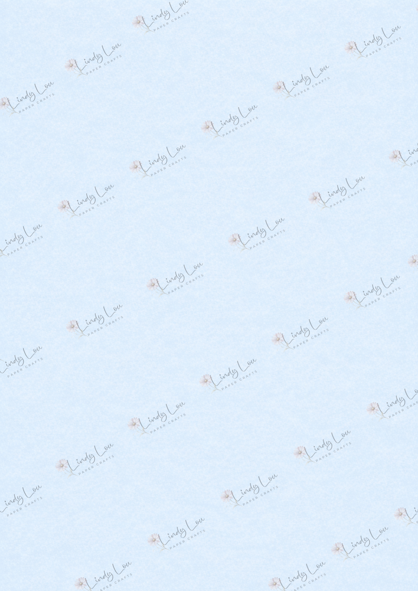 A4 Single Sheet - Softly Spoken -  Blue Breeze Hush