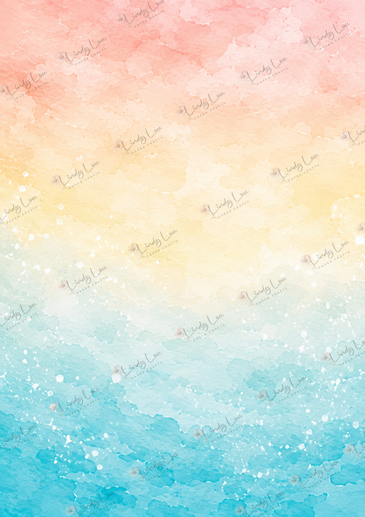 A4 Single Sheet - Beach Day Buddies - Coastal Sunrise